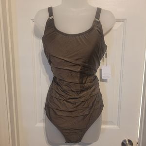 18W Calvin Klein Bronze Swimsuit